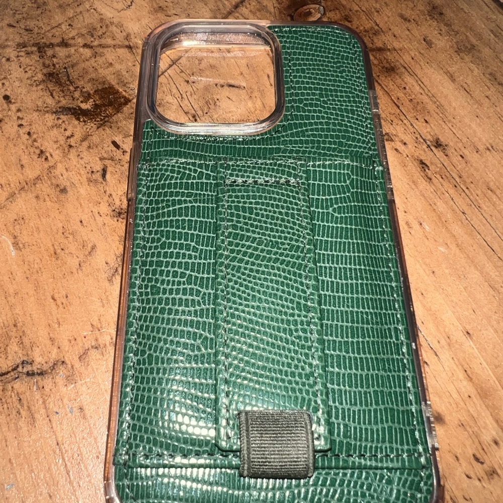 Green Textured Walli IPhone 14 Pro Case
